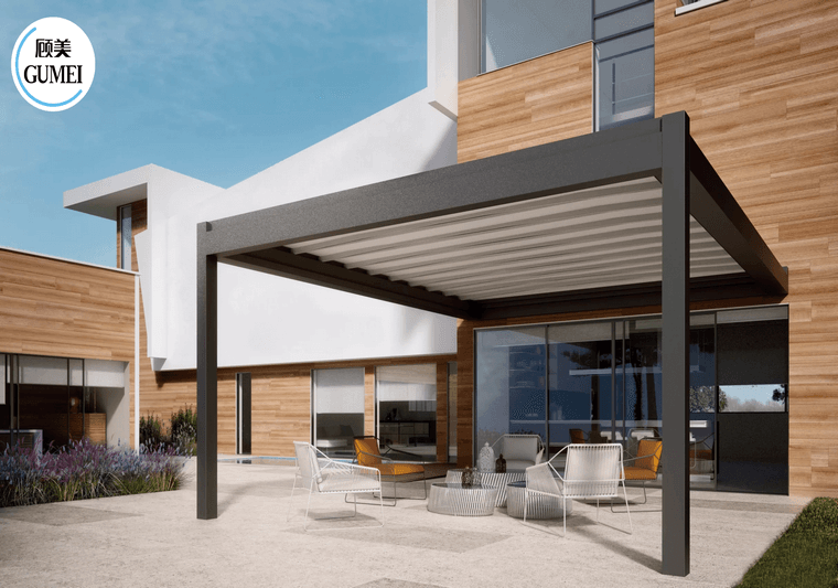 Aluminum Bioclimatic Gazebo Pergola Company