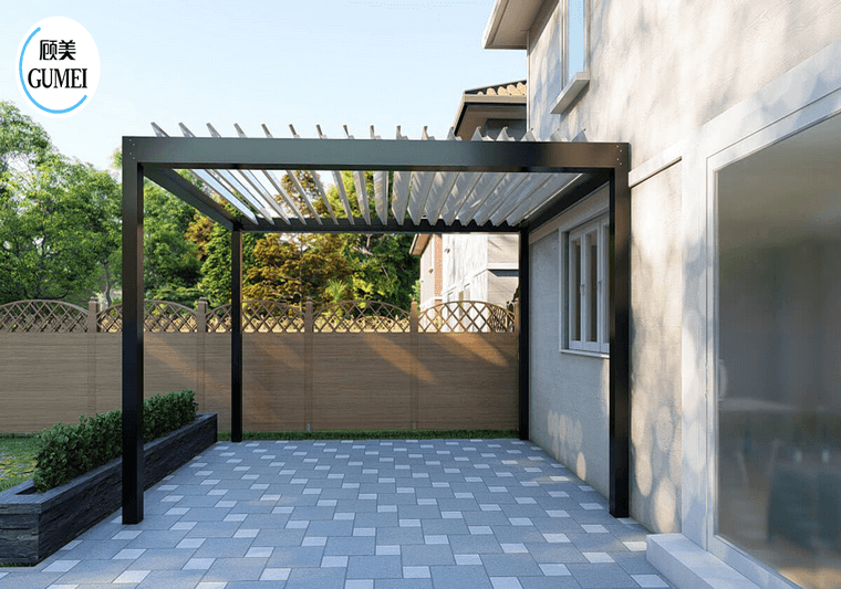 metal pergola