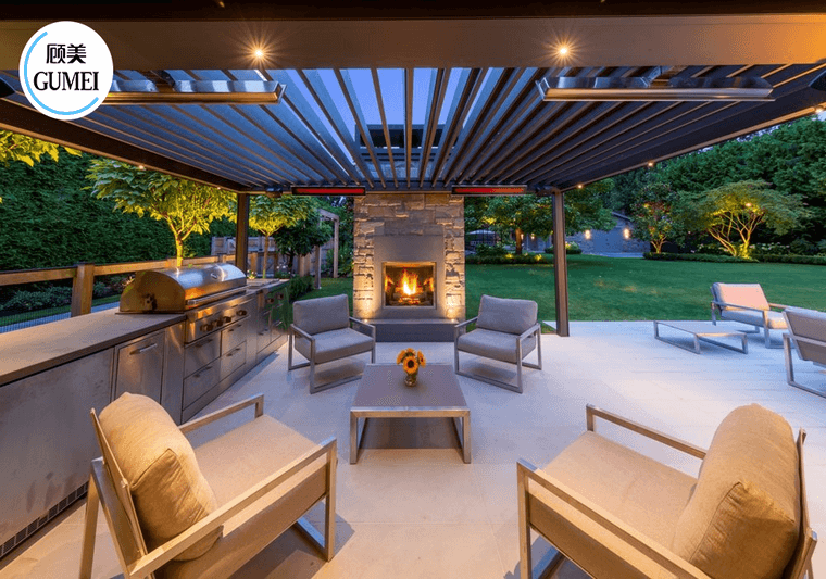 Garden outdoor pergola